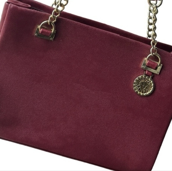NEW, Anne Klein Burgundy Wine  Red Shoulder Bag, Satchel New, - Picture 9 of 9
